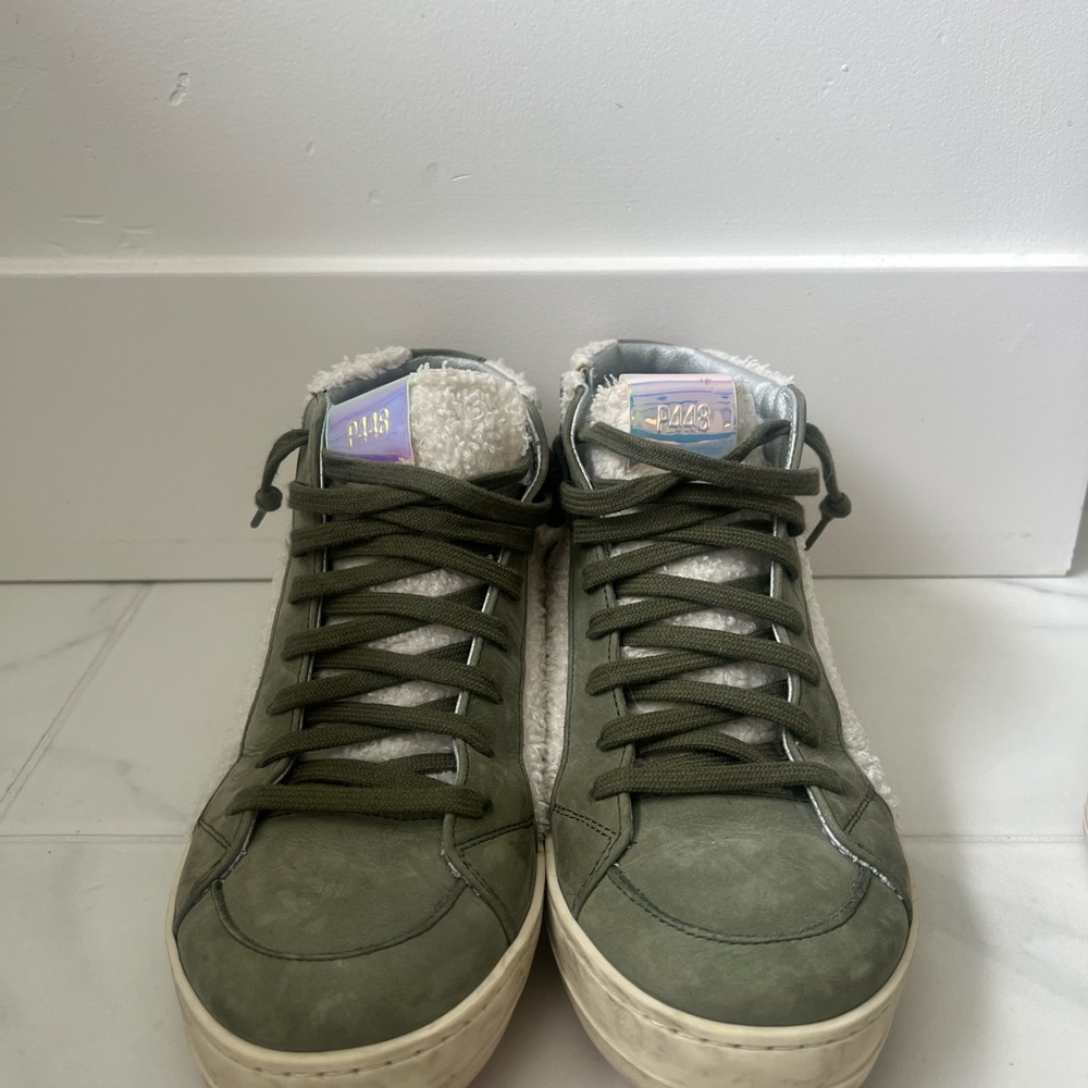 Green High-Top Sneakers